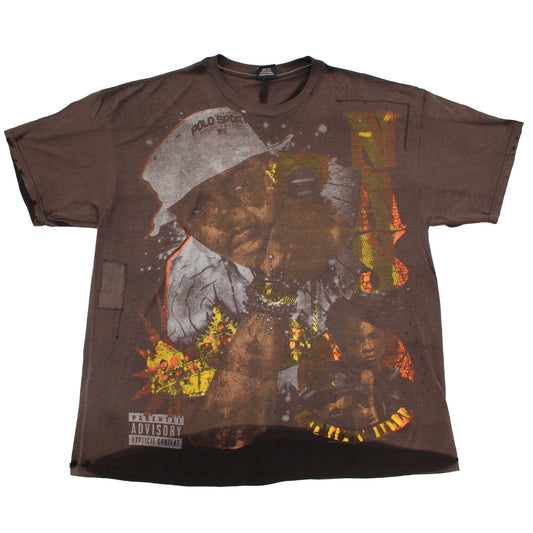 Faded & Distressed bootleg T-shirt 021 (2X)