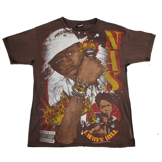 Faded & Distressed bootleg T-shirt 035 (L)
