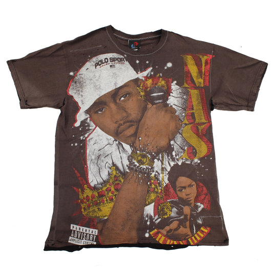 Faded & Distressed bootleg T-shirt 050 (L)