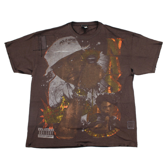 Faded & Distressed bootleg T-shirt 051 (2X)