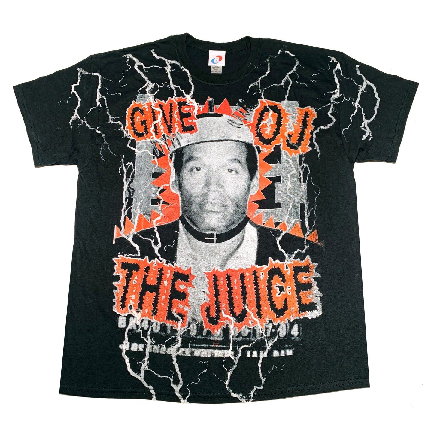 OJ Simpson 'Give OJ the juice' original bootleg tee