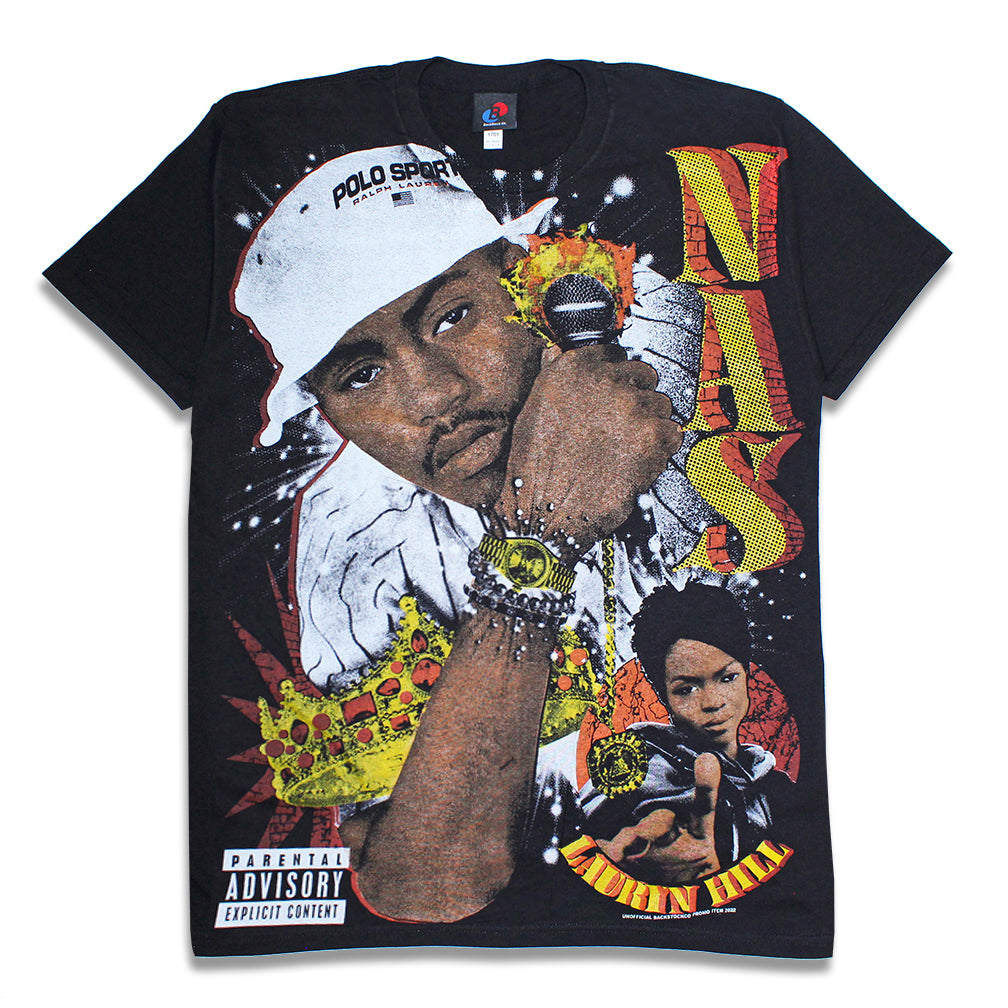 NAS & Lauryn Hill 'If I Ruled the World' Orig. fan art tee