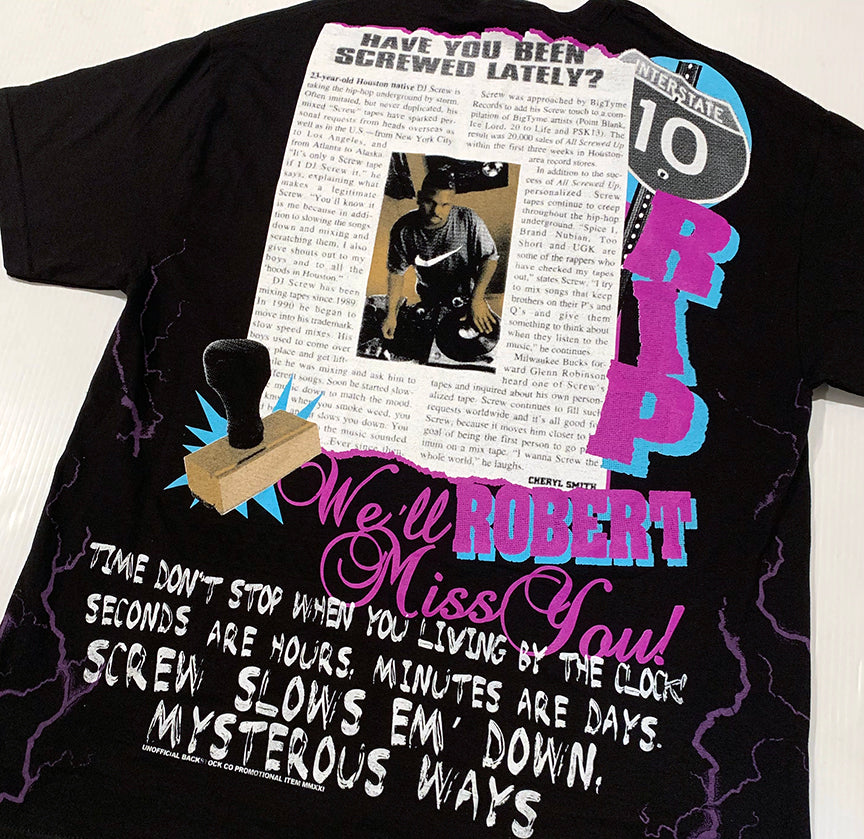 DJ SCREW Bootleg Tee *Thriftcon Exclusive* (BLACK)