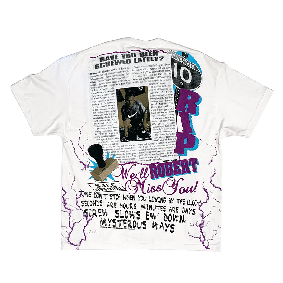 DJ SCREW Bootleg Tee *Thriftcon Exclusive* (WHITE)