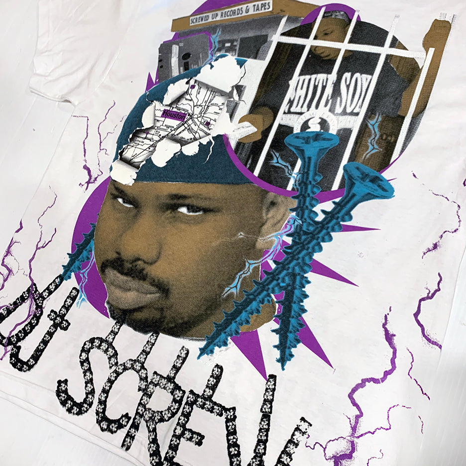 DJ SCREW Bootleg Tee *Thriftcon Exclusive* (WHITE)