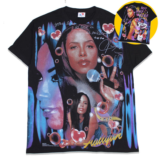 AALIYAH 'Hot Like Fire' ft. Missy & Timbaland Orig. Bootleg shirt